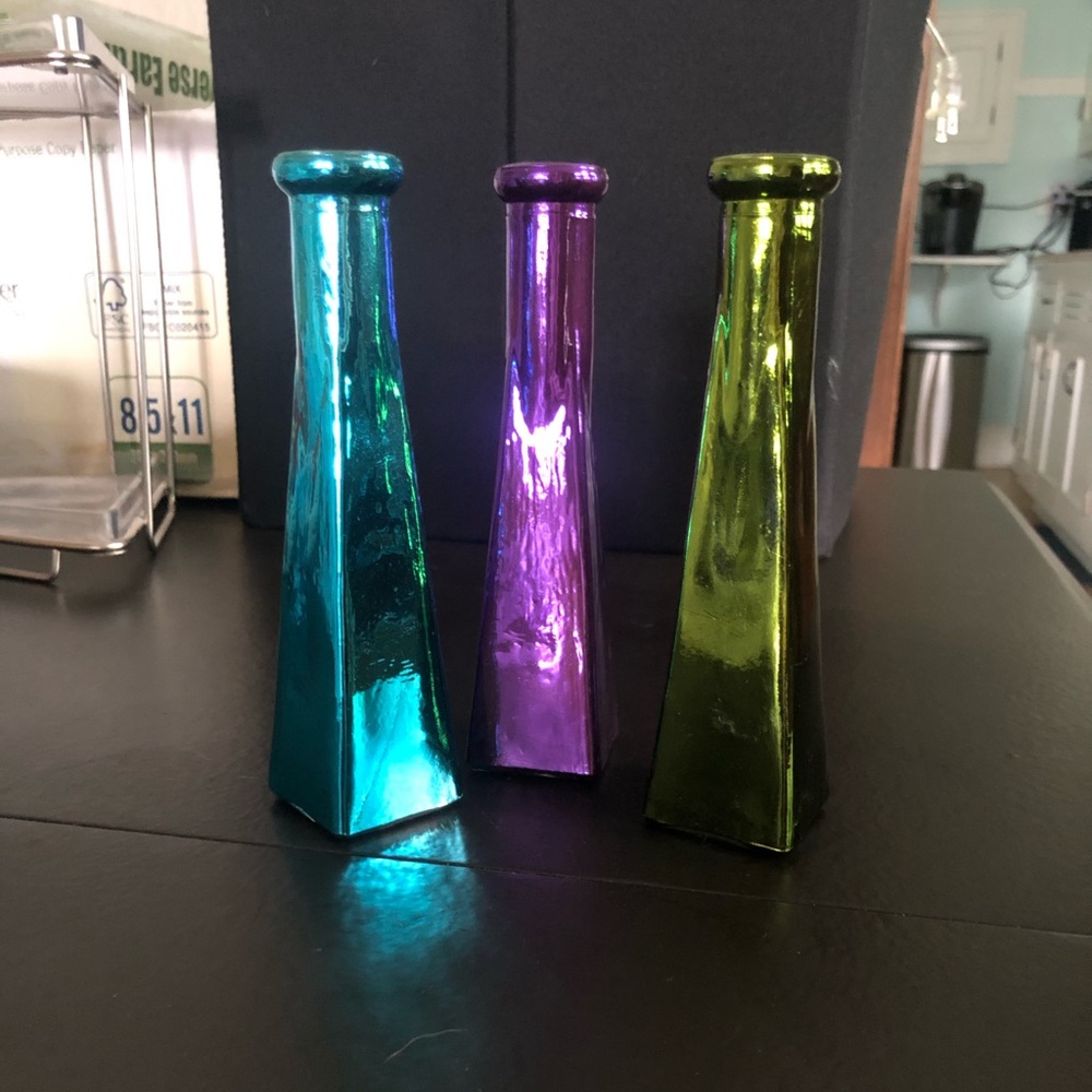 Set of 3 Tall Skinny Vases